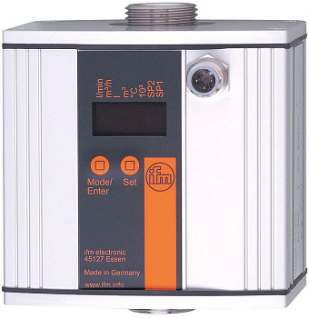 IFM SUR54HGB50KG/W/US-100-IPF Ультразвуковой датчик потока, Диапазон измерения: 0,0...200,0 л/мин, DC, 2 выхода, OUT1 = аналоговый сигнал температуры, OUT2 = аналоговый сигнал потока, Температура окружающей среды: -10...80 °C, Подключение к процессу: Пло